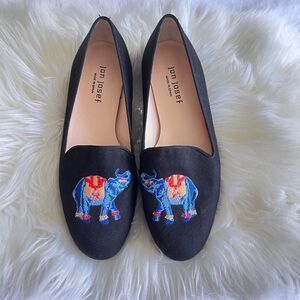 Jon Josef elephant print flats